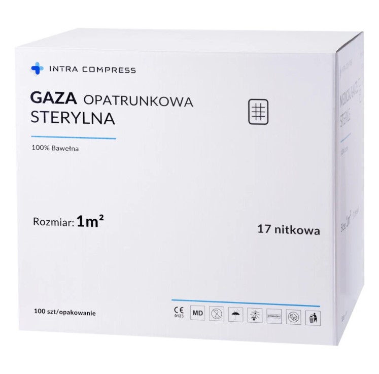 Марля стерильна 17N - 1м2 100шт.